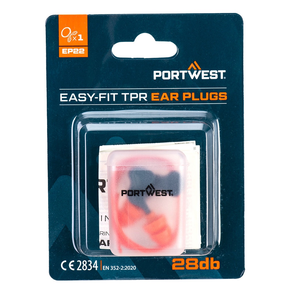 EP22 - Tapones Easy Fit TPR Corded (1 Par)