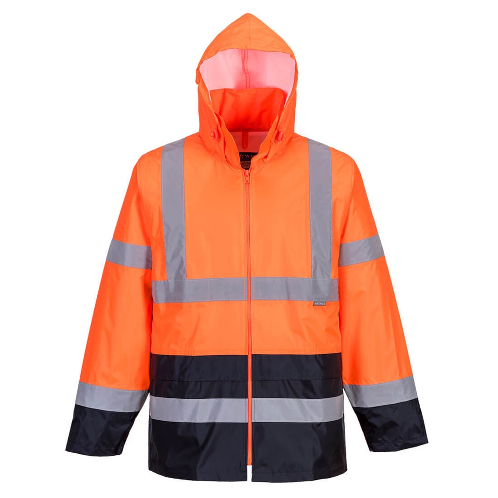 H443 - Chaqueta de alta visibilidad  para lluvia Classic Contrast