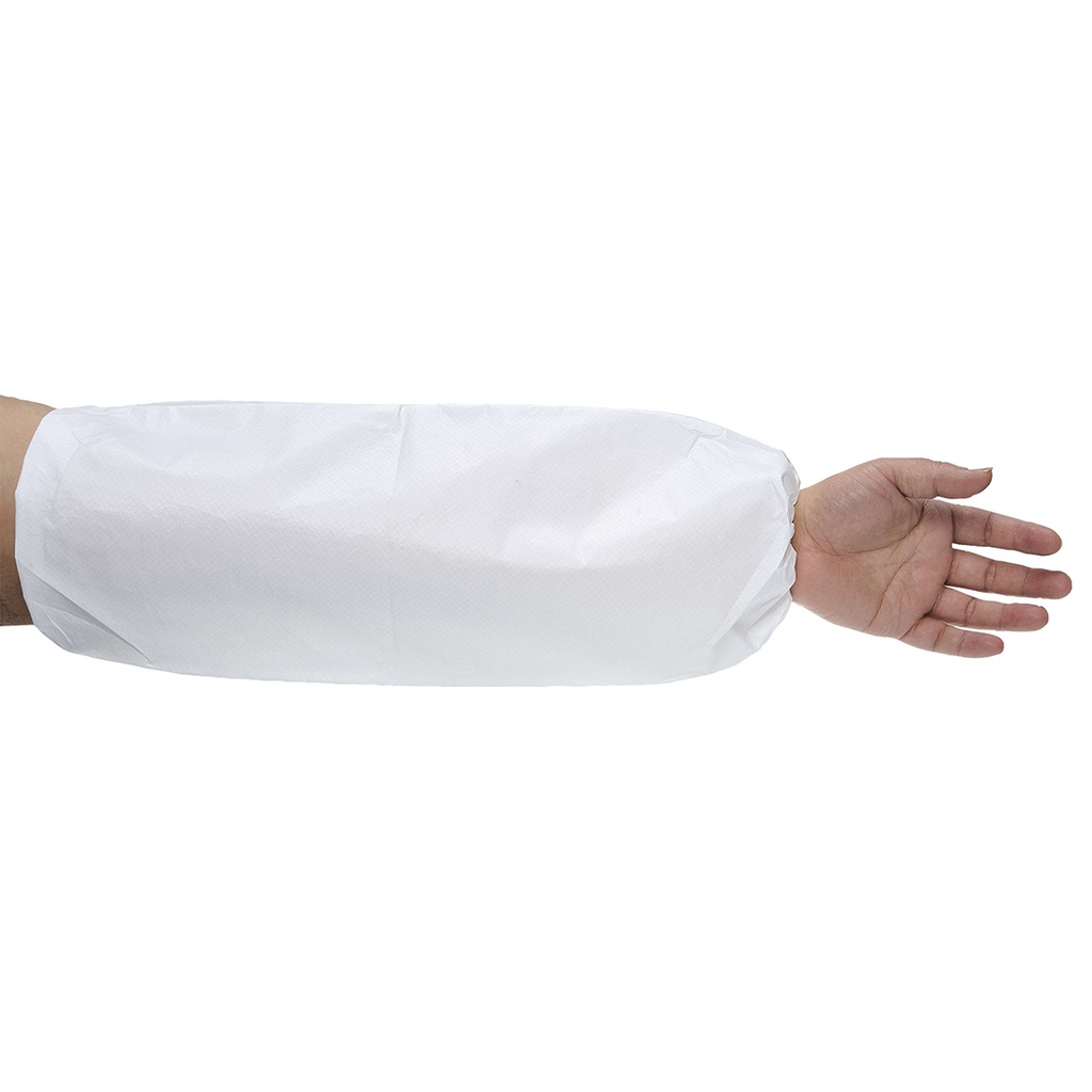 ST43 - Manguito BizTex Microporous, tipo PB[6]  Blanco. cajas de  150  unidades