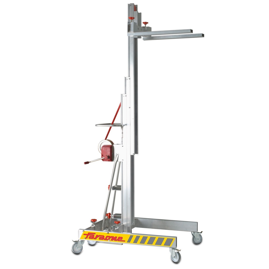 HW.BIG | Elevador de materiales en aluminio, capacidad máxima hasta 250 kg.