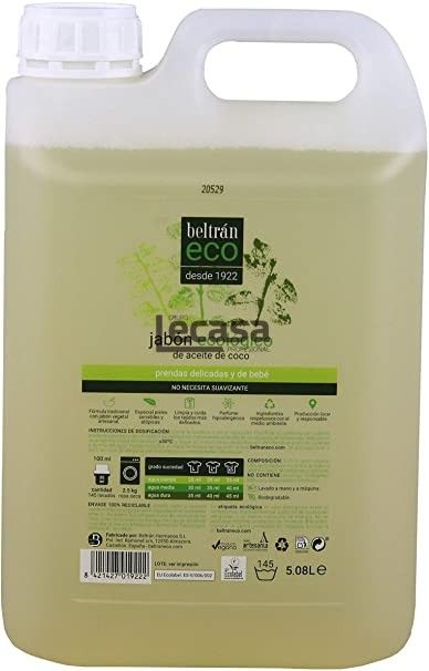 Jabón líquido de aceite de coco 5 L Beltran