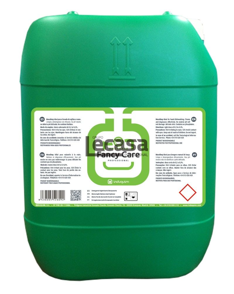 FANCY CARE 20KG DETERGENTE ACTIVO DE BAJA ALACALINIDAD