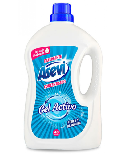 DETERGENTE ASEVI GEL AZUL ACTIVO 3L 40LA