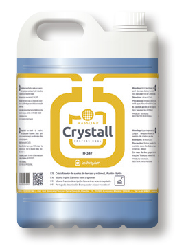 CRYSTALL CRISTALIZADOR SUELOS TERRAZO Y MARMOL ACCION RAPIDA 5 l. BLANCO H-347