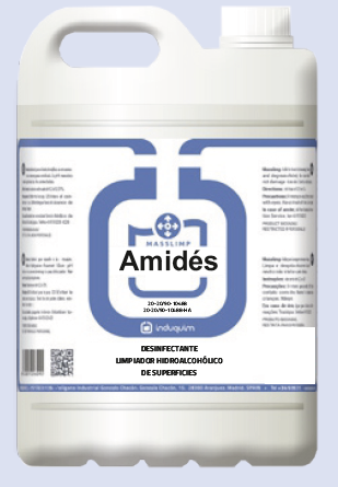 AMIDES DETERGENTE DESINFECTANTE ESPUMANTE EN BASE AMINAS TERCIARIAS 5L