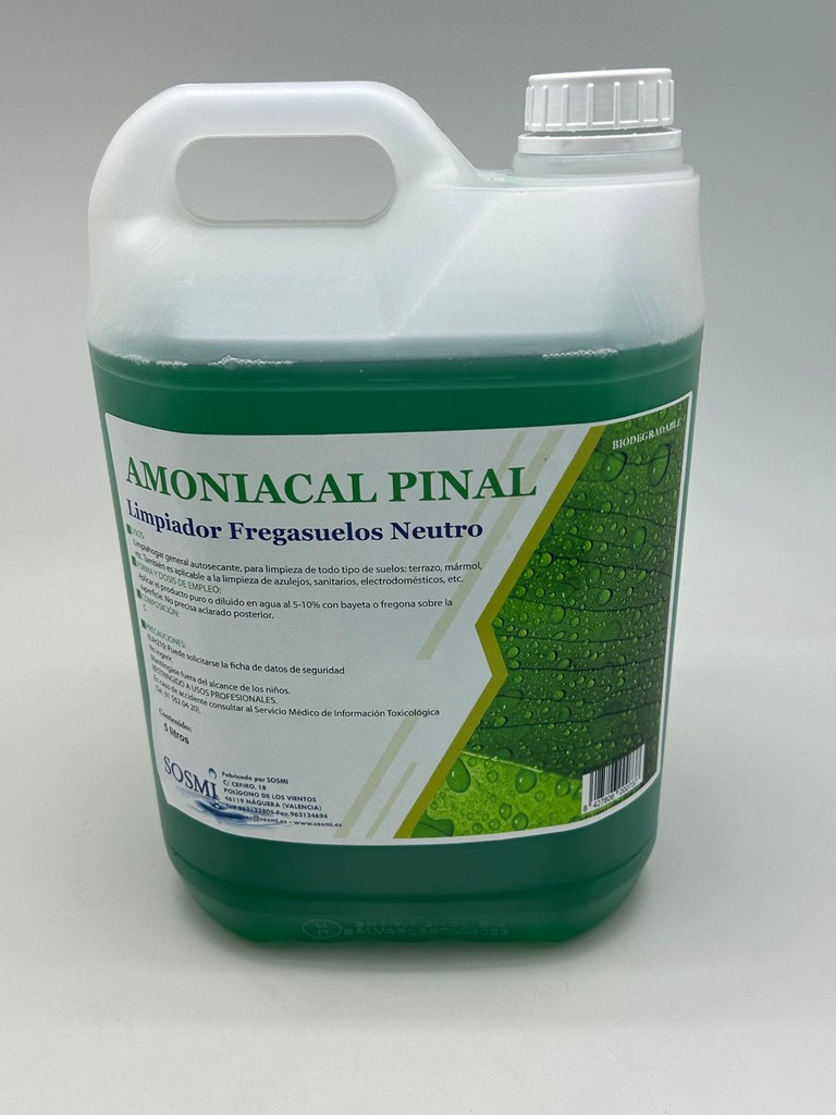 LIMPIADOR PINAL AMONIACAL 5L CAJA 4UDS