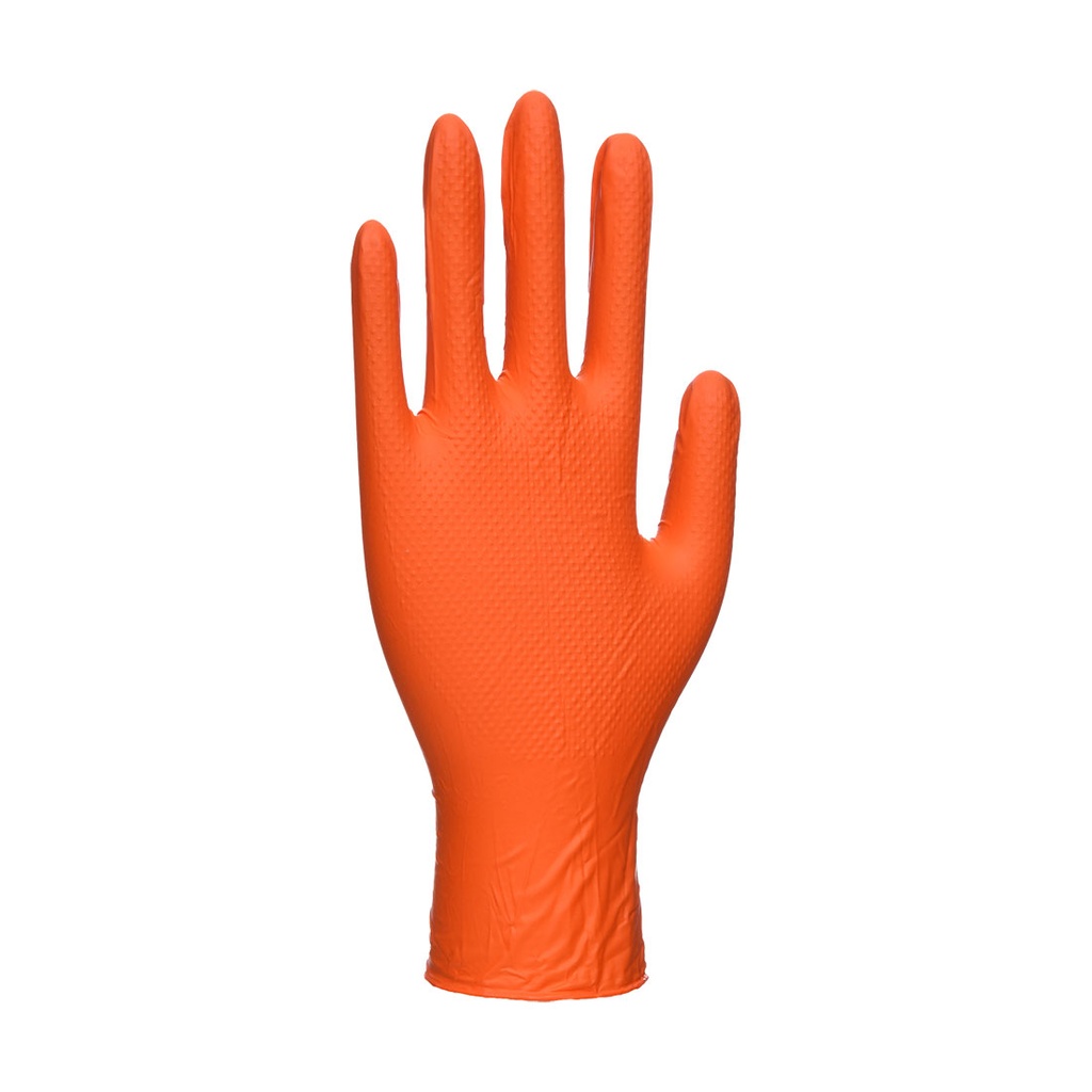 A930 - Guante desechable naranja HD (pack 100)  Naranja