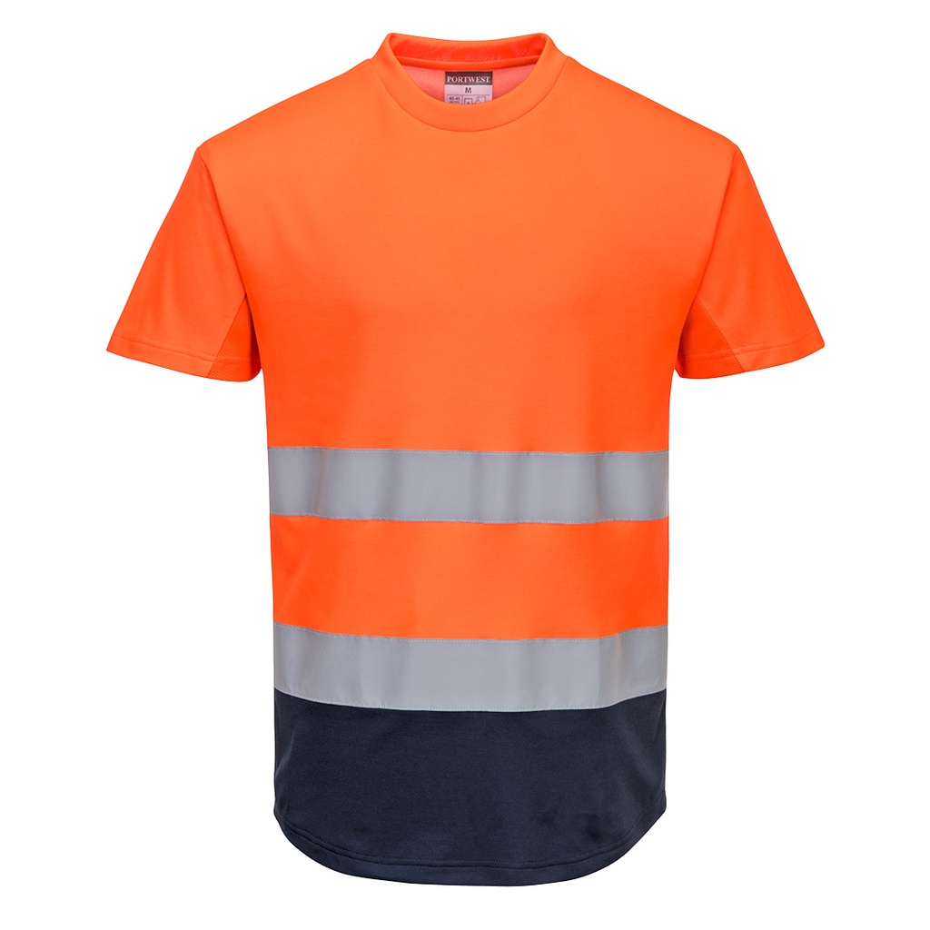 C395 - Camiseta bicolor de malla