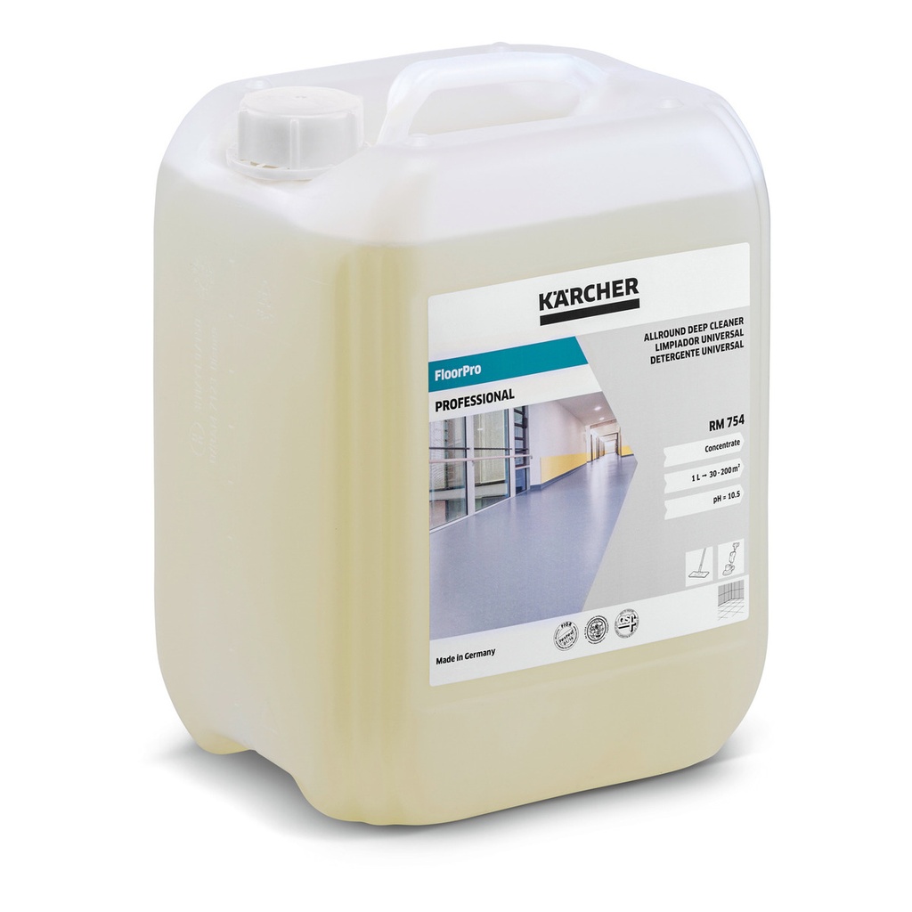 FloorPro limpiador básico universal RM 754, 10 Litros, Ref. 6.295-811.0