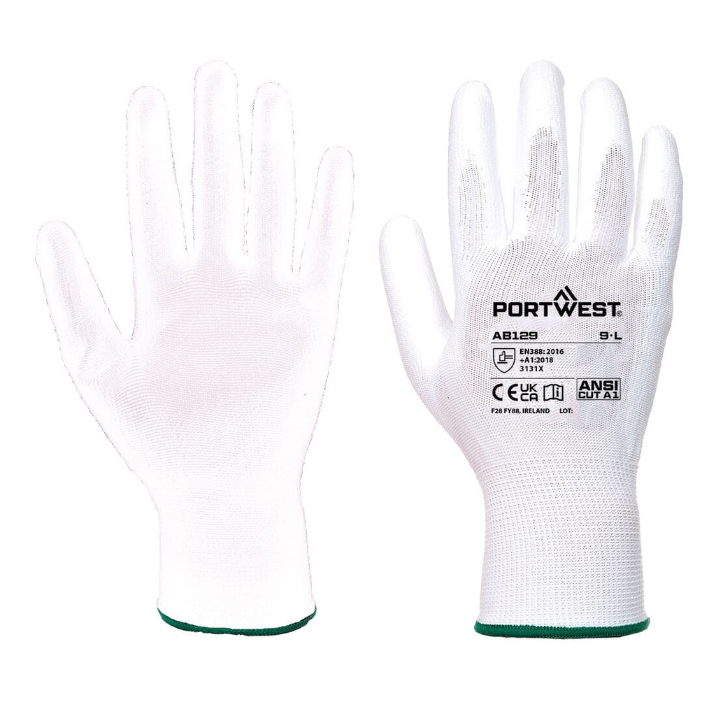 AB129 - Guante con palma de PU 288 guantes 144 pares 