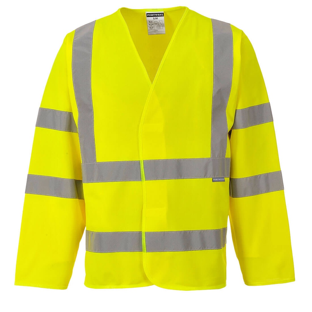 C473 - Chaqueta manga larga de alta visibilidad con tirantes y dos bandas