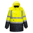 S426 - Parka 7 en 1 de alta visibilidad Contrast Traffic