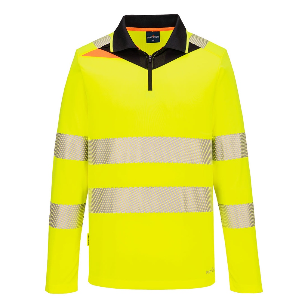 DX419 - Polo de manga larga DX4 Hi-Vis Zip