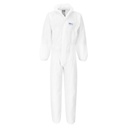 ST80 - Mono resistente a la llama BizTex SMS FR, tipo 5/6 (pack 50) Blanco