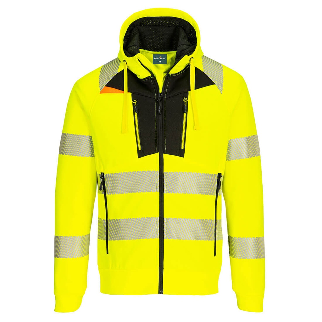 DX484 - Sudadera DX4 Hi-Vis Zip Hoodie
