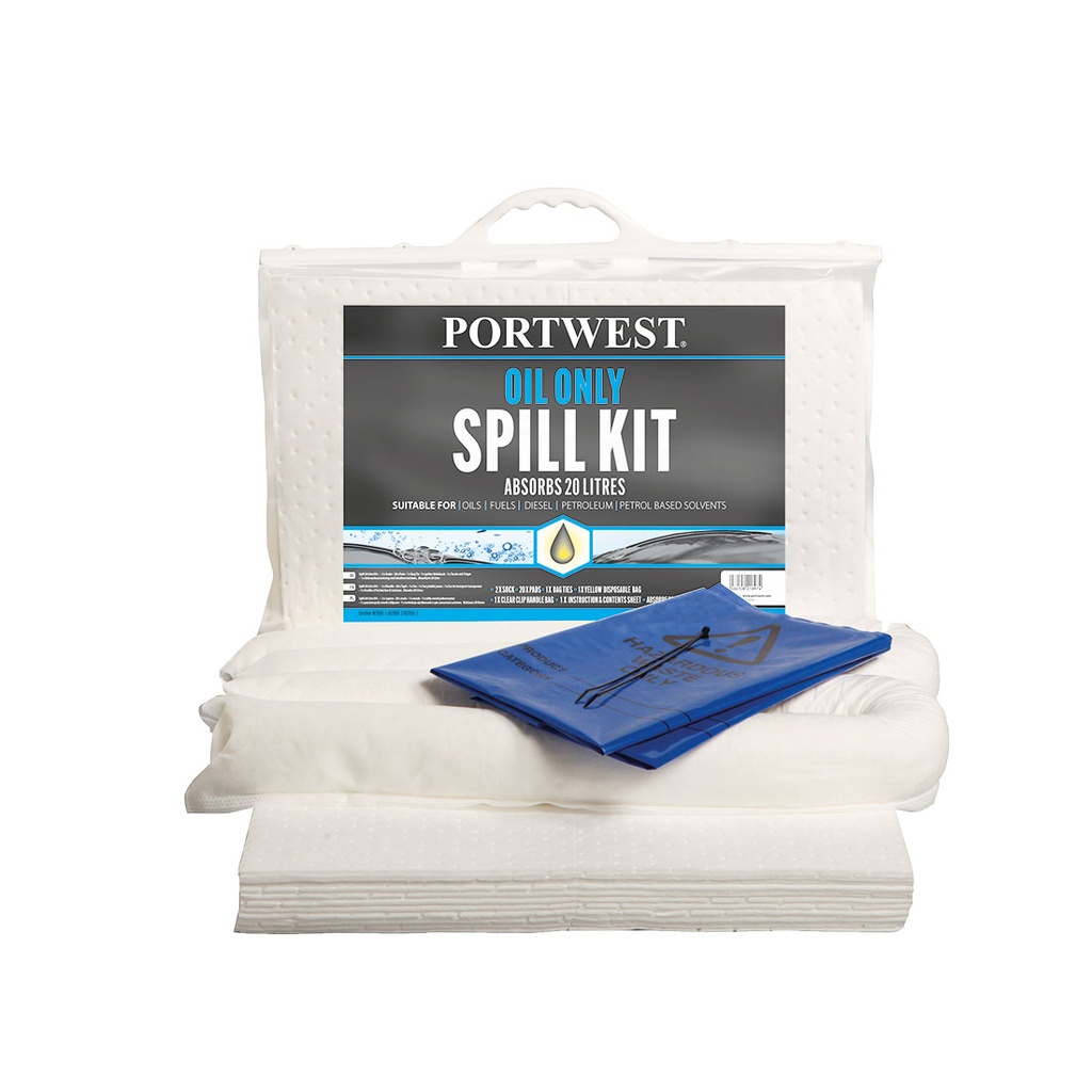 SM60 - Kit DERRAMES ACEITES 20L. Pack 6 uds
