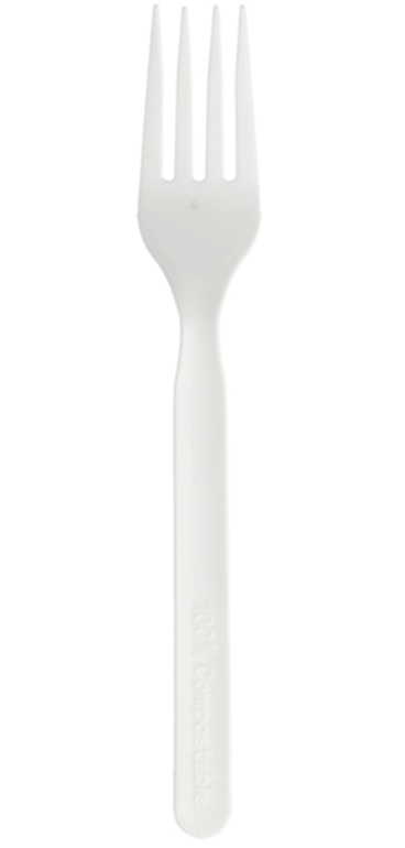 TENEDOR PLASTICO 100 UDS.  CUPSBL000001