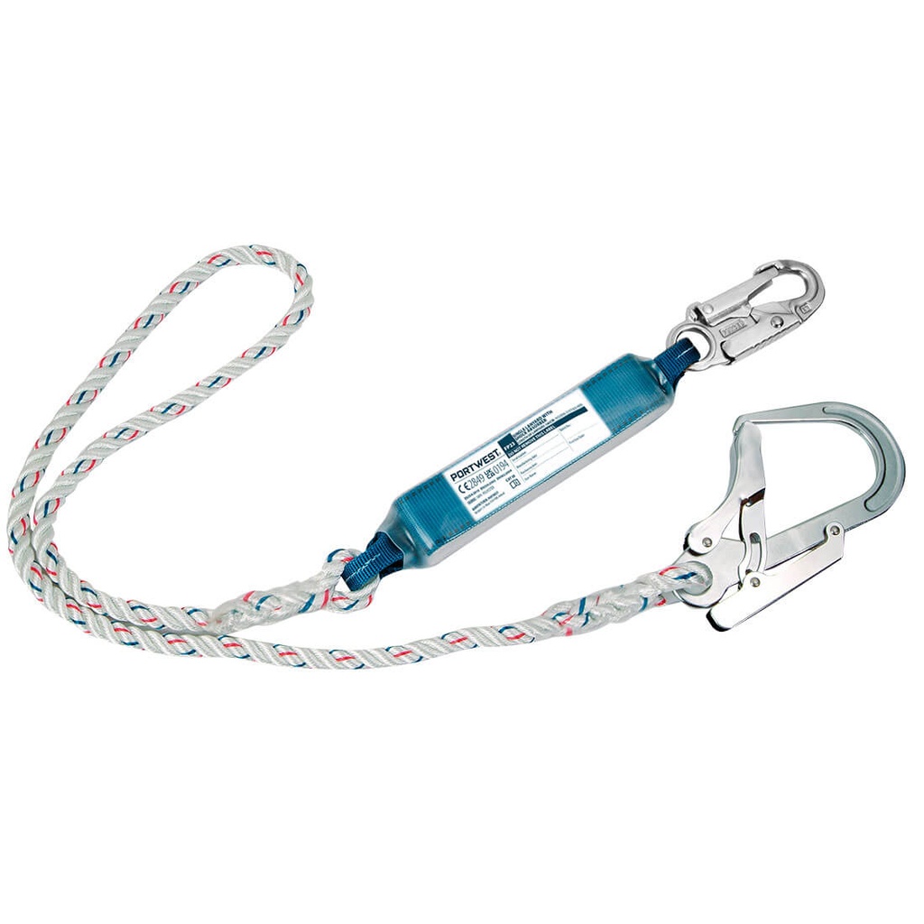 FP23 - Línea de amarre de cincha sencilla de 1,8m con absorbedor