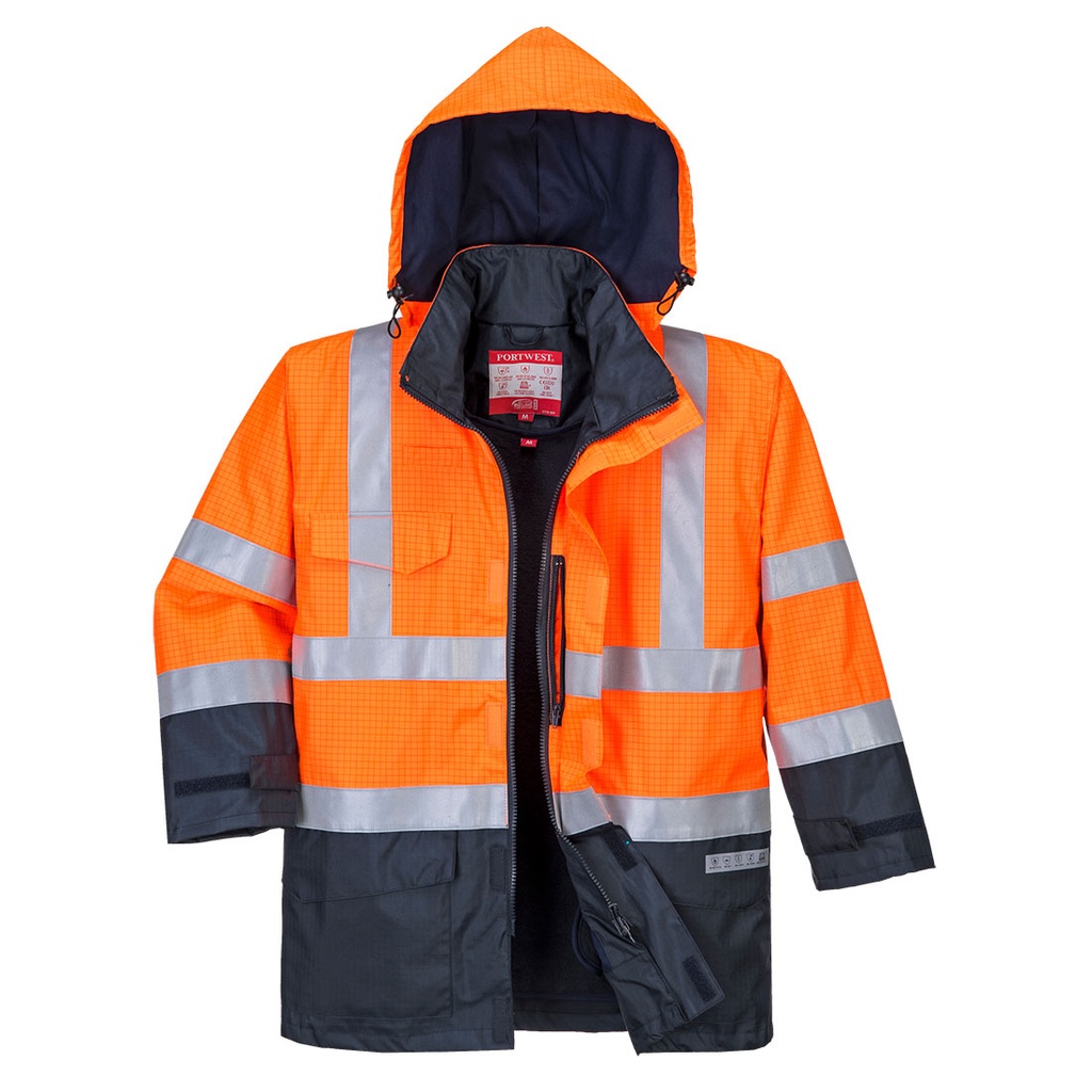 S779 - Chaqueta de alta visibilidad multi-protección Bizflame Rain