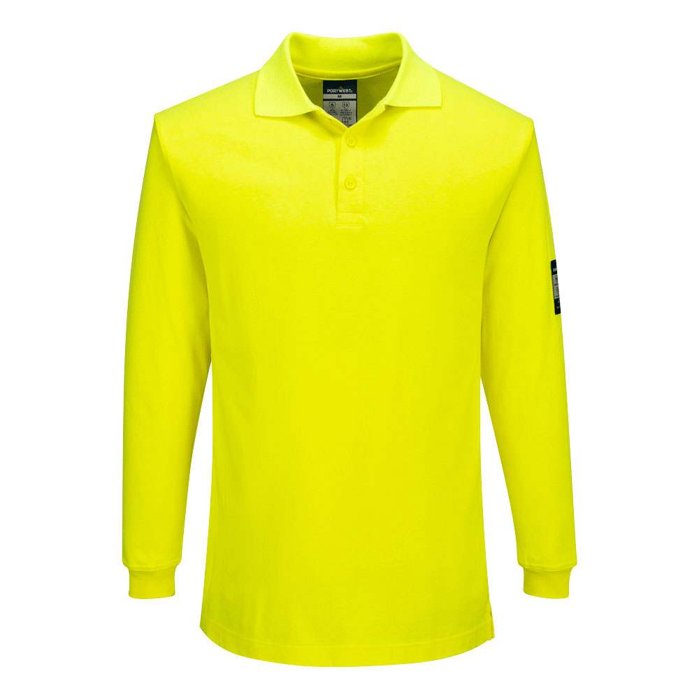 FR805 - Polo Modaflame Knit de manga larga, resistente a la llama 