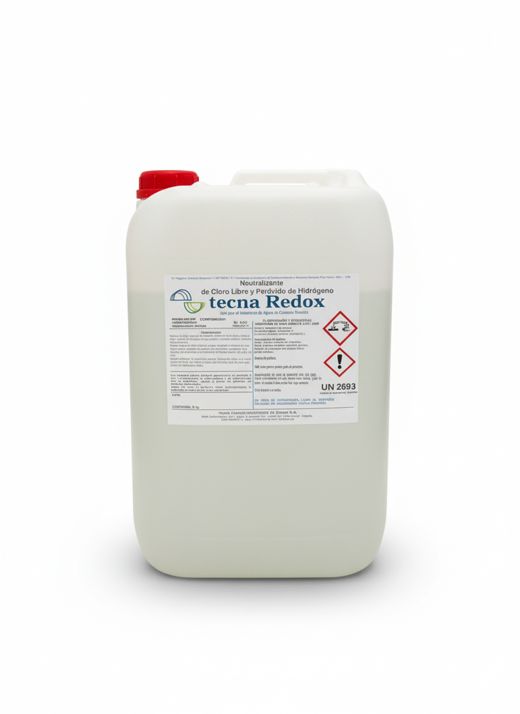Tecna Redox Neutralizante de cloro libre de uso en agua potable Metabisulfito sódico alimentario, cumple norma UNE-EN 12121:2013 25 kg