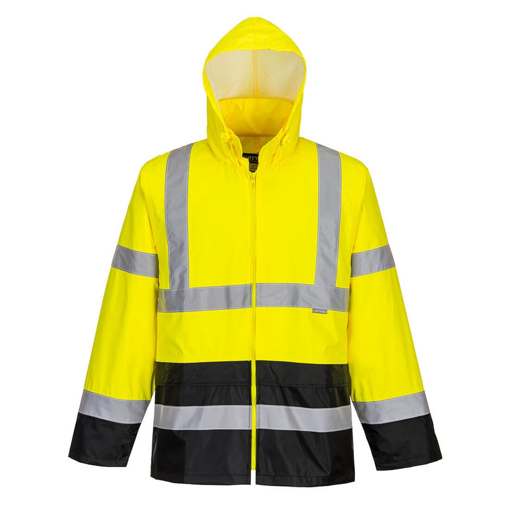 H443 - Chaqueta de alta visibilidad  para lluvia Classic Contrast