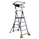 PL-COMPACT | Escalera plegable con amplia plataforma de trabajo 