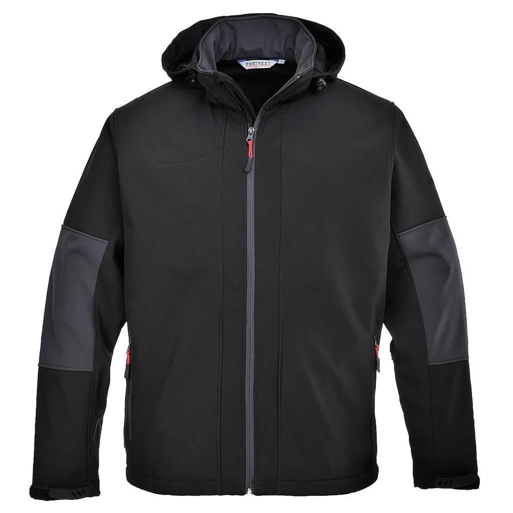 TK53 - Softshell con capucha (3 capas) TALLA L AZUL MARINO