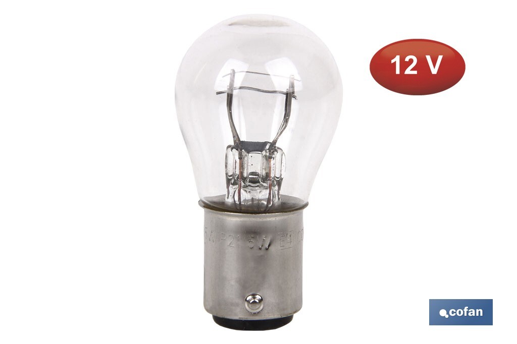 Lámpara de 2 polos P21/5W (BAY15d) 12 V