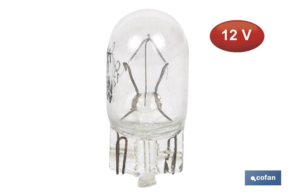 Lámpara sin casquillo W5W 12 V