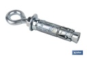 Anclaje de Zamak con argolla