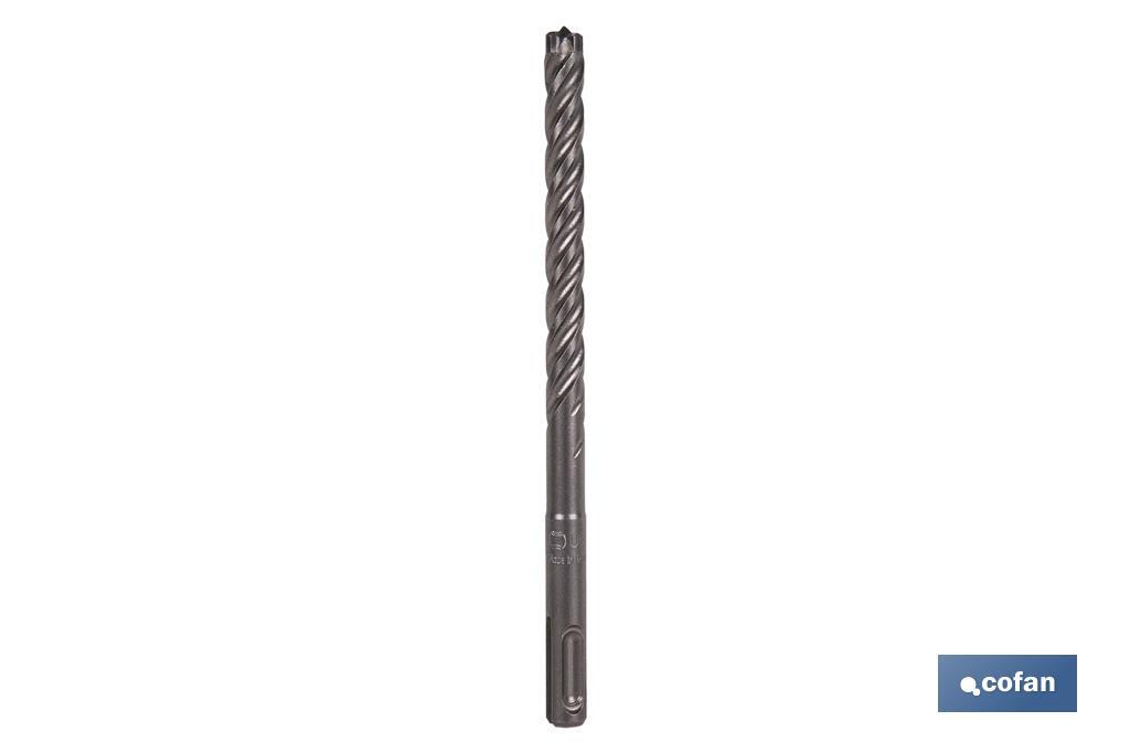 Brocas para hormigón armado SDS PLUS con punta compacta y reforzada