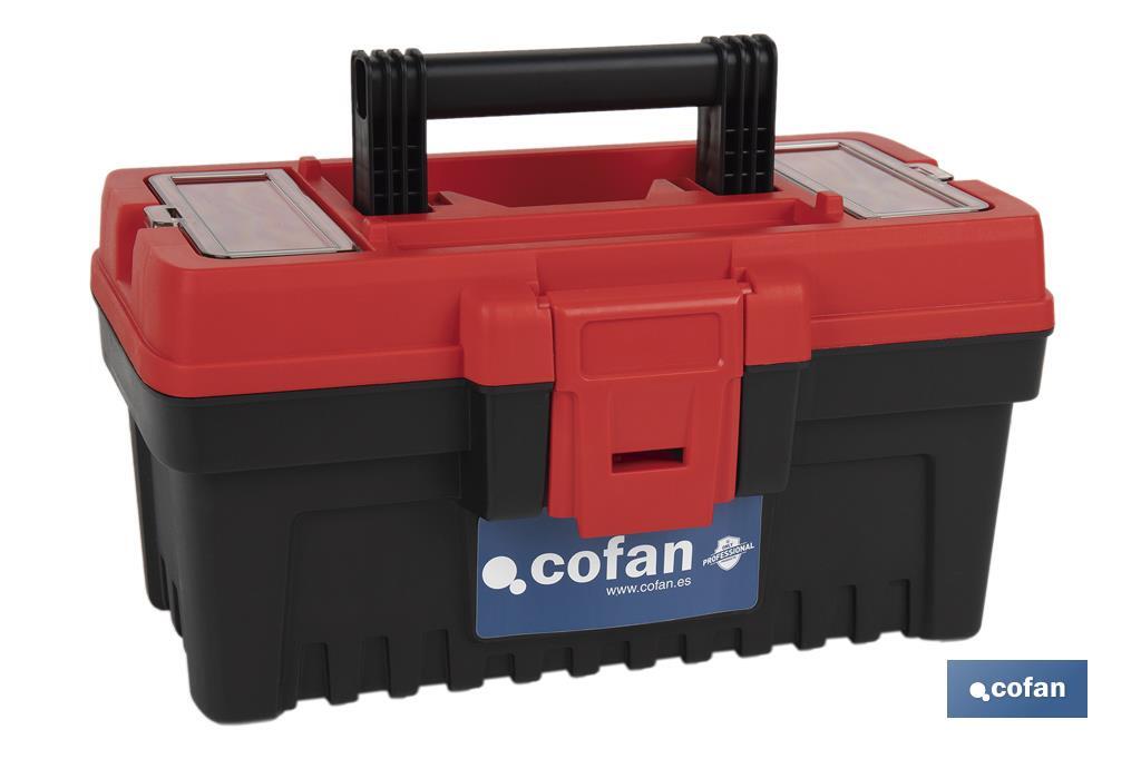 Caja de herramientas semiprofesional con cierres de ABS
