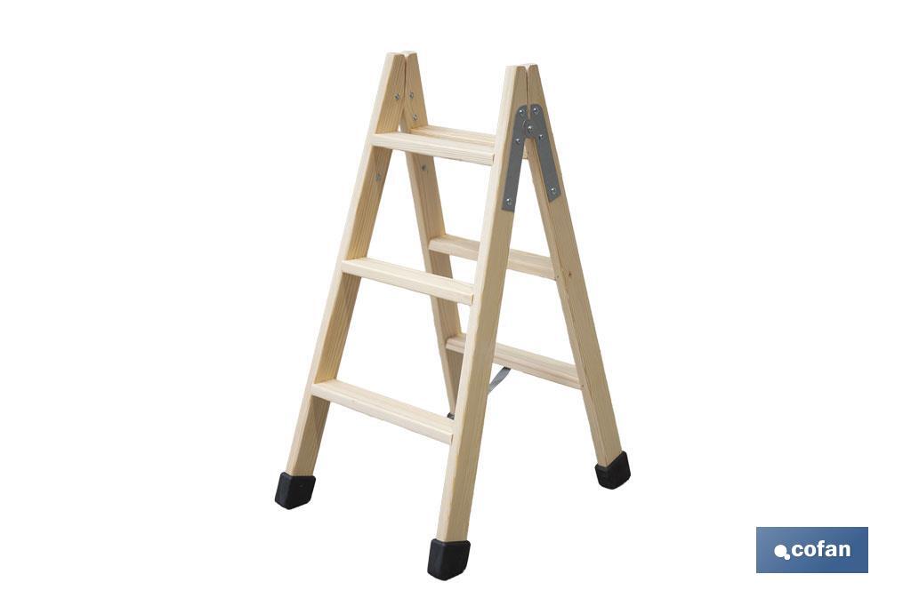 Escaleras de Madera Dobles de Alta Resistencia
