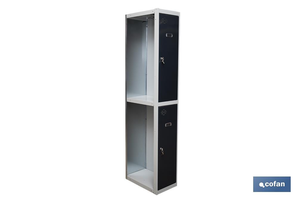 Taquilla de acero adicional de 2 puertas