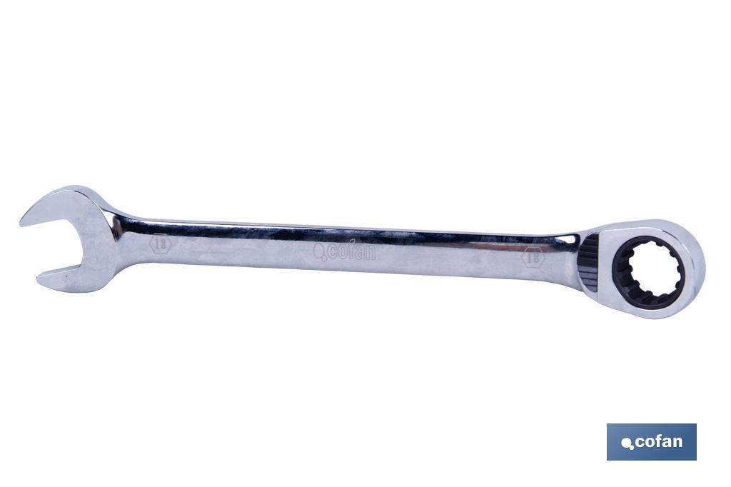 LLave Combinada con Carraca Reversible