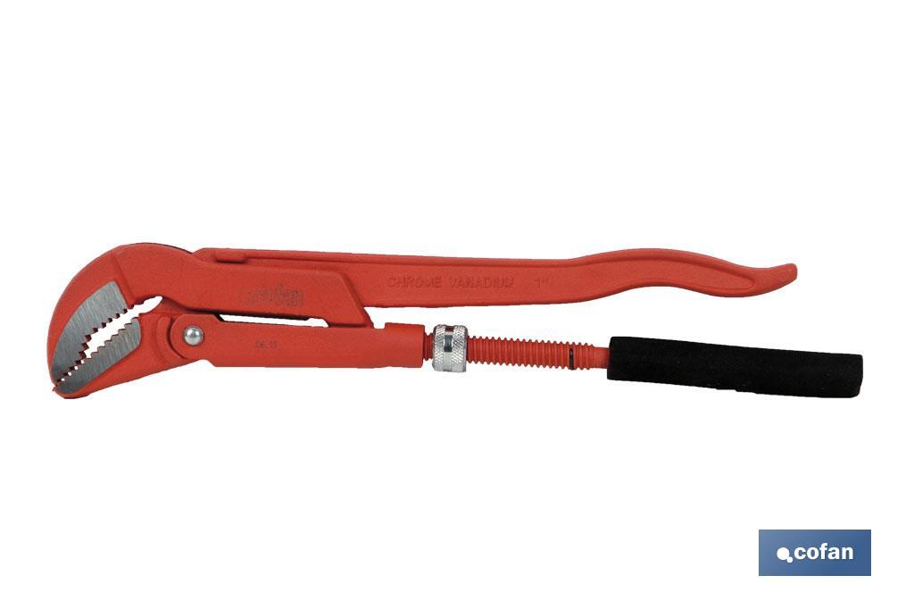 Llave sueca para fontanería forjada 45°