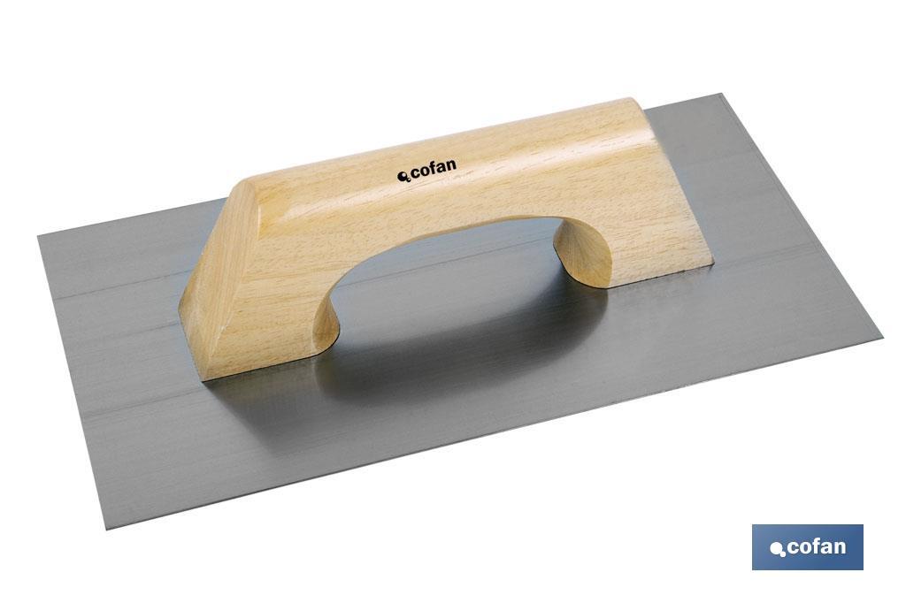 Paleta modelo llana rectangular