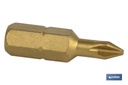 Puntas titanio Phillips de atornillar en 1/4'