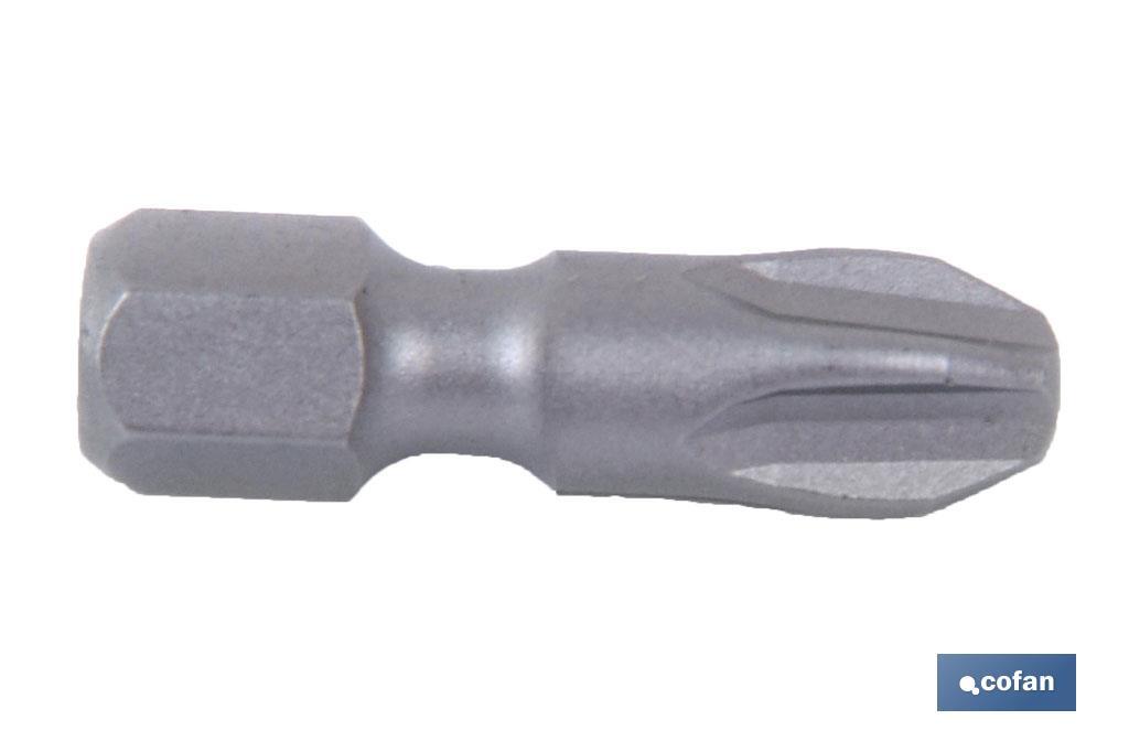 Puntas Phillips de atornillar en 1/4'