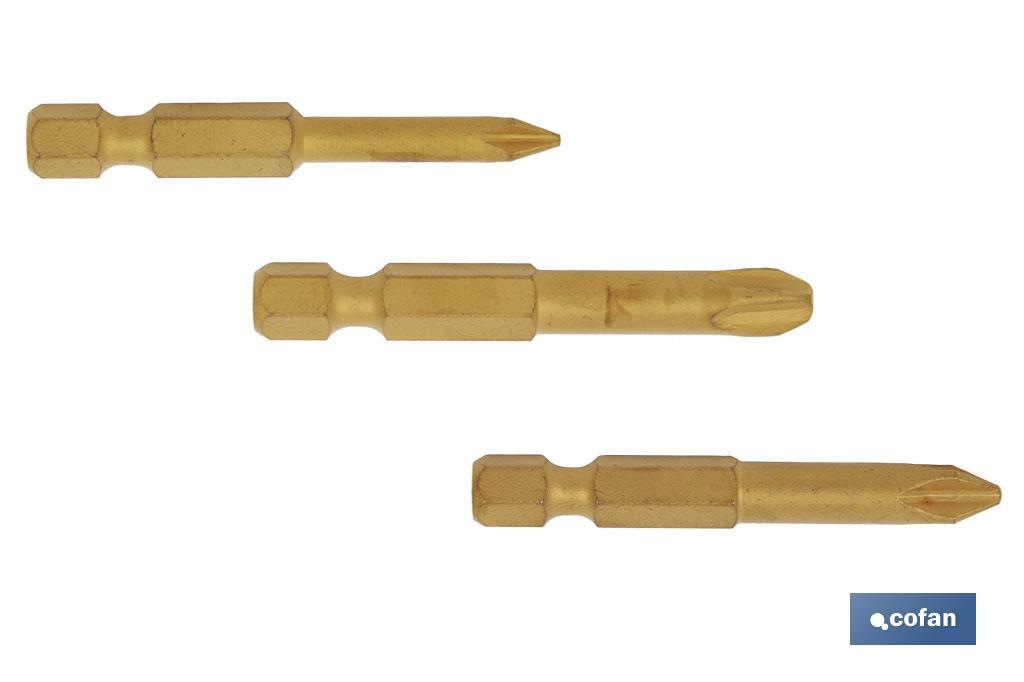Kit de puntas de Titanio para atornillar