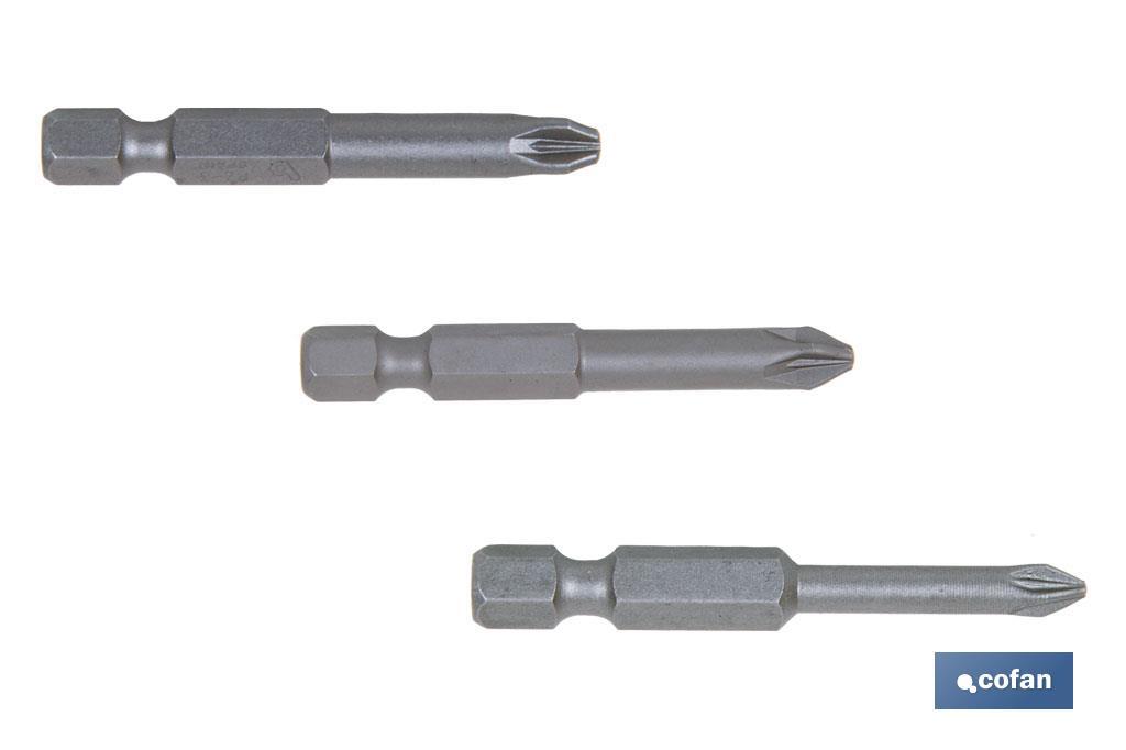 Kit de puntas de acero para atornillar