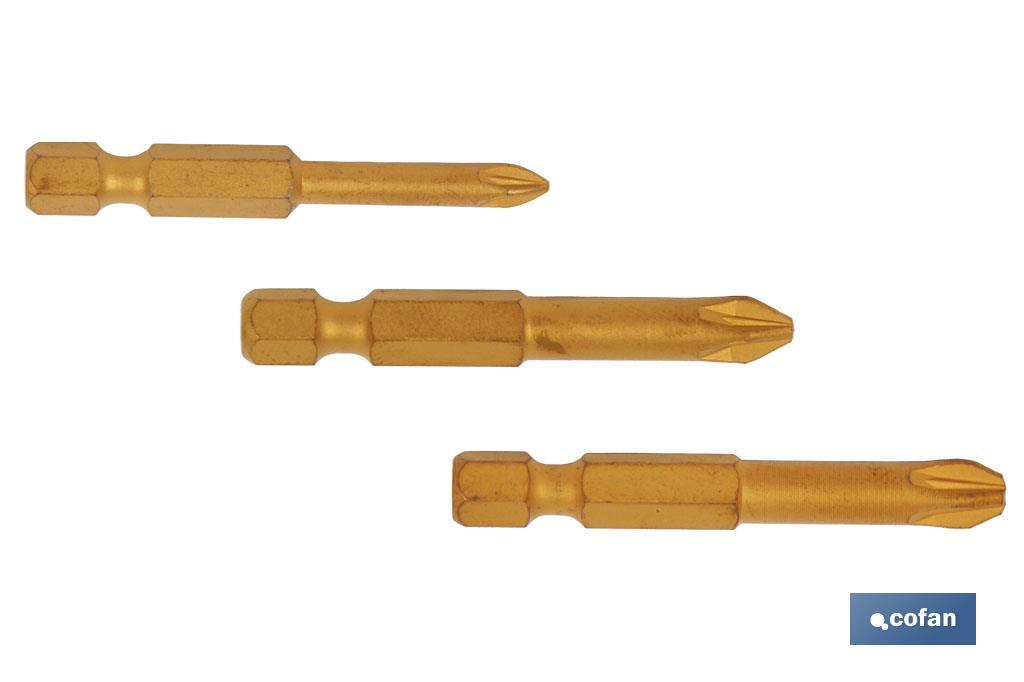 Kit de puntas de Titanio para atornillar