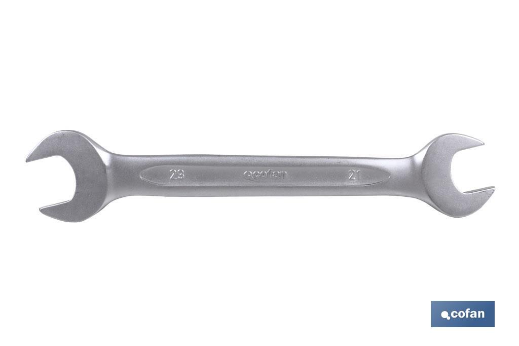 Llave fija de doble boca pulidas