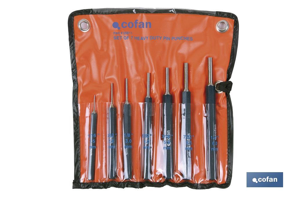 Conjunto de 7 piezas de botador cilíndrico
