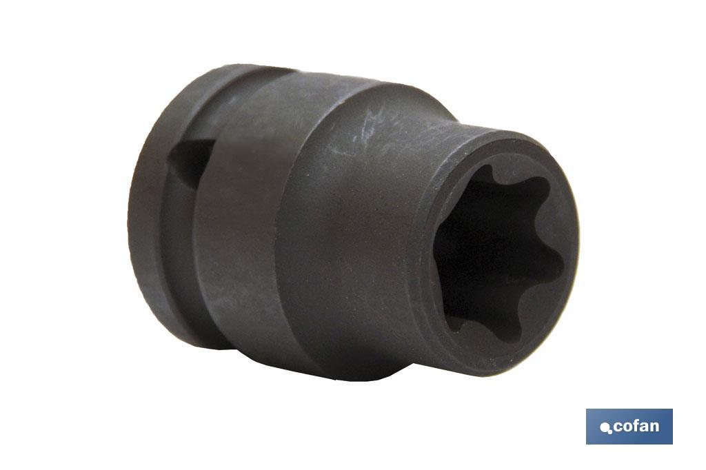 Vaso de impacto Torx de 1/2