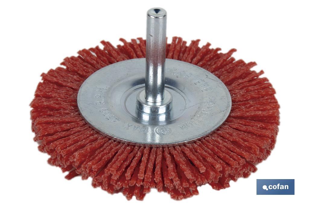 Cepillo Circular con Filamentos Abrasivos de Nylon