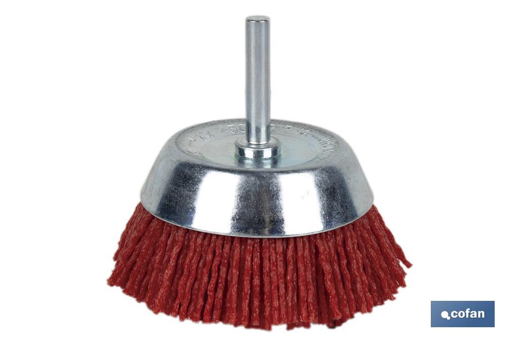 Cepillo Copa con Filamentos Abrasivos de Nylon