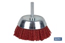 Cepillo Copa con Filamentos Abrasivos de Nylon