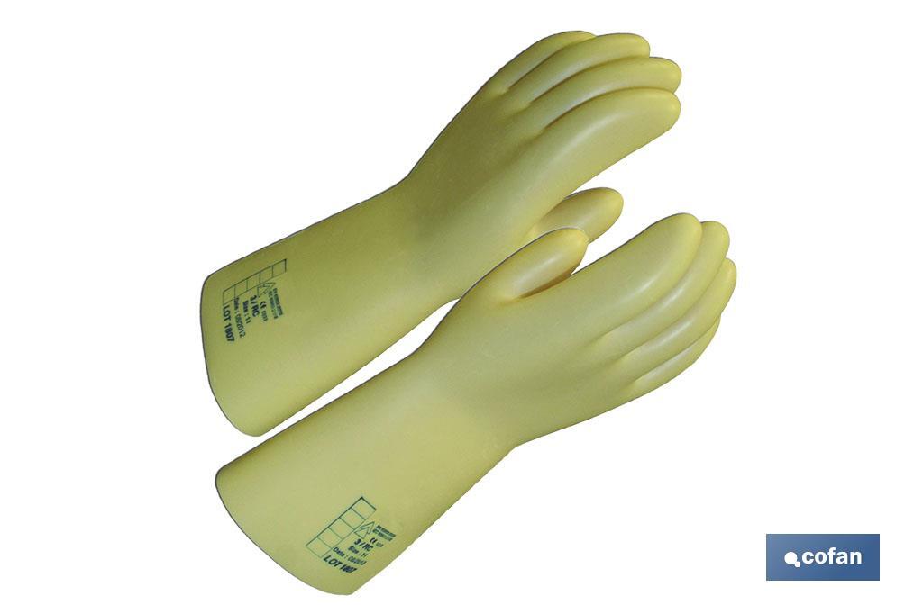Guantes aislantes para alta tensión